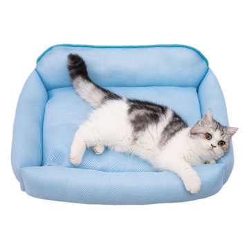 Cama retangular para gatos, cama para cães, colchão confortável e fresco